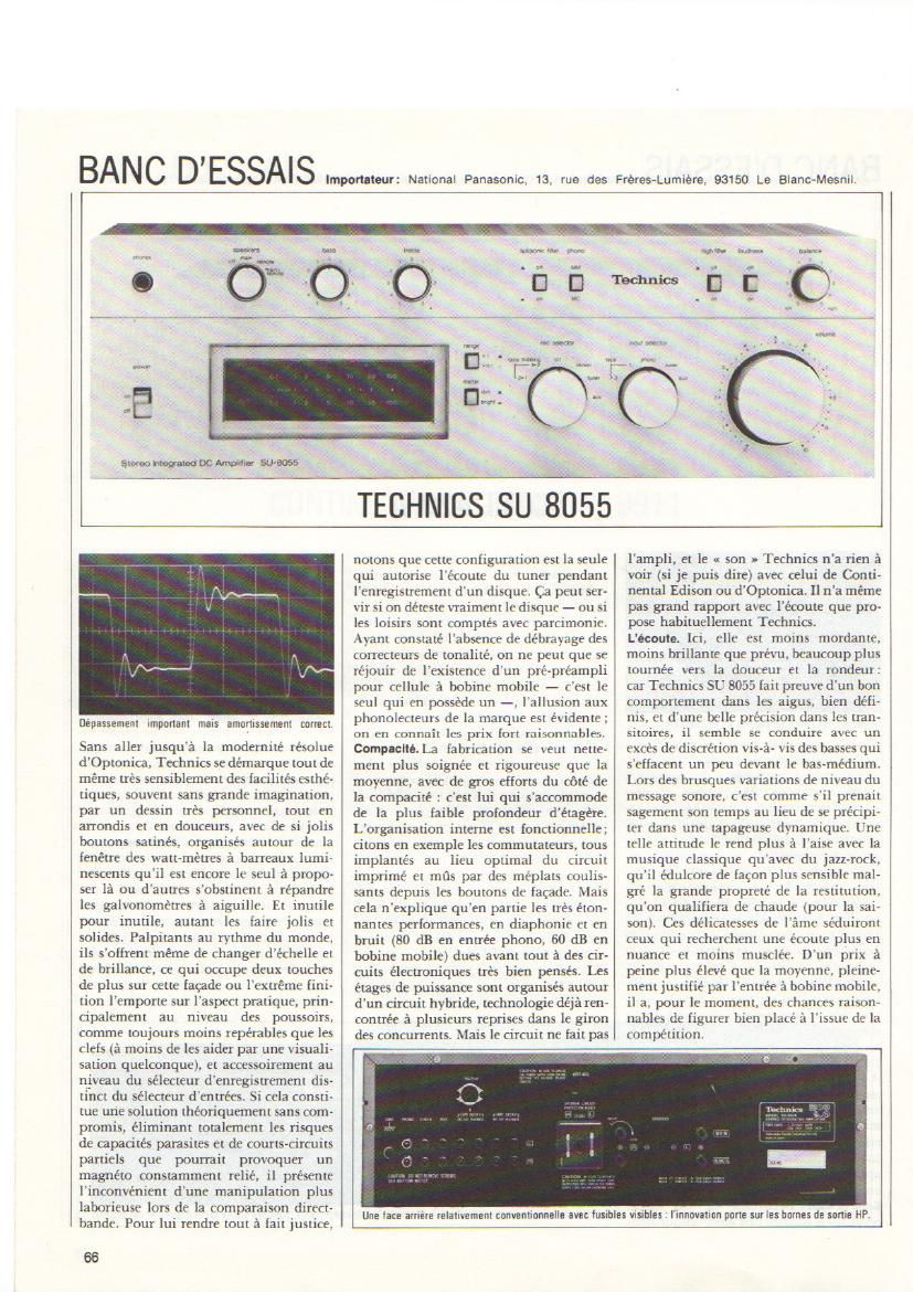 Technics SU 8055 Test