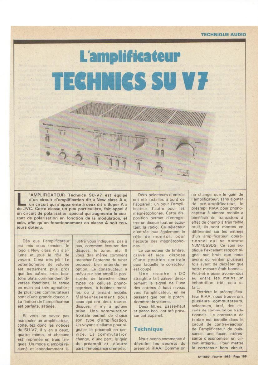 Technics SU V7 Test