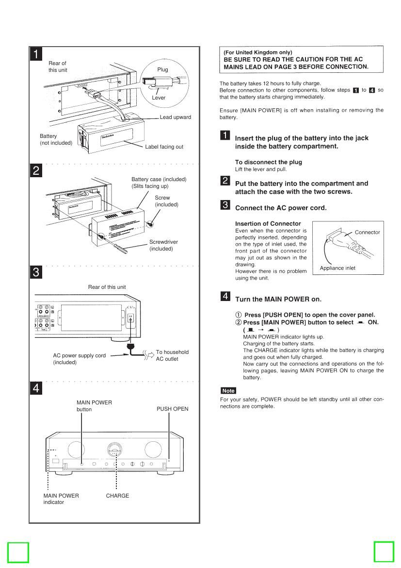 Technics SUC 3000 Service Manual