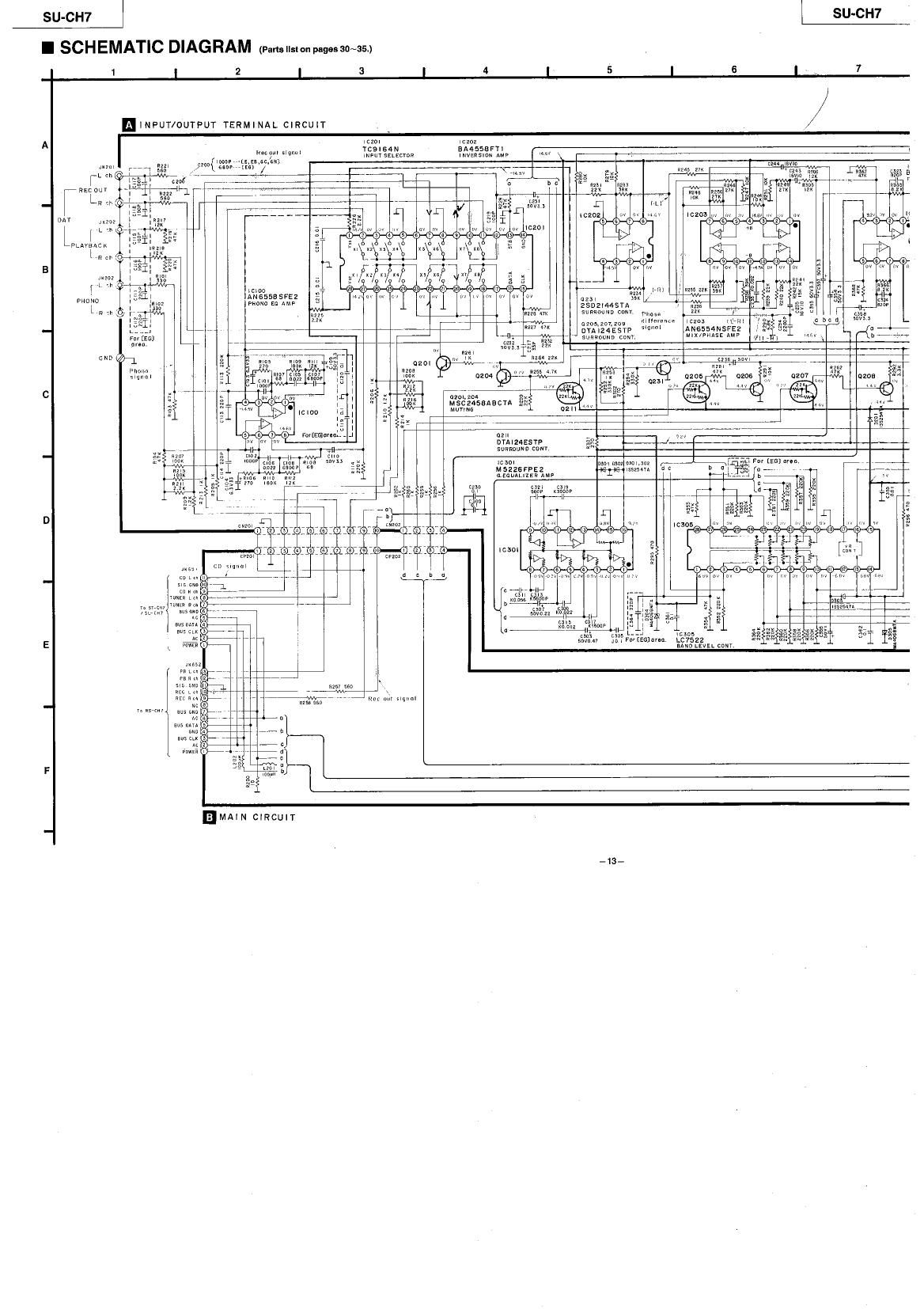 Technics SUCH 7 Schematics