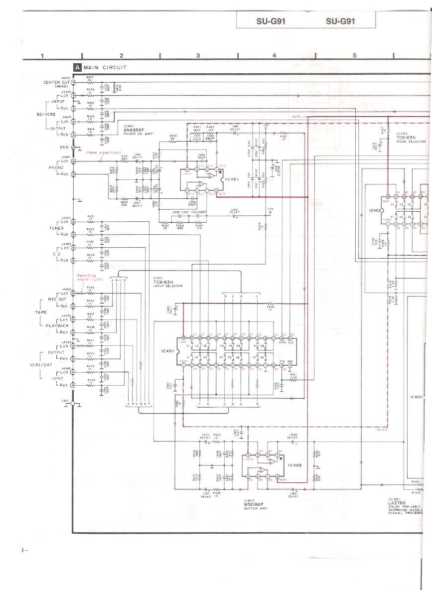 Technics SUG 91 Schematics