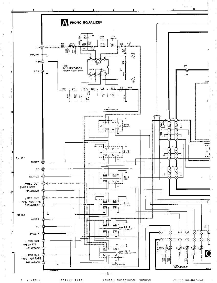 Technics SUV 40 Schematics