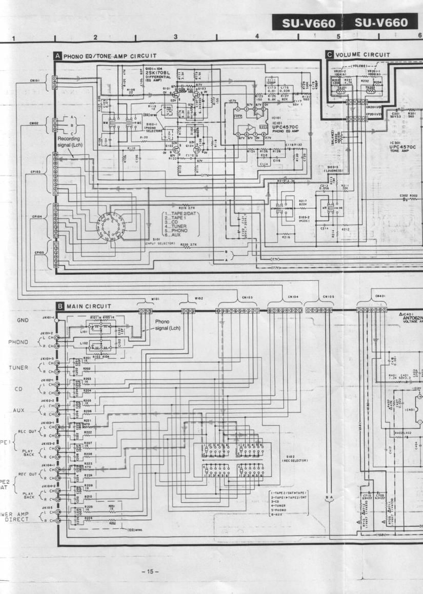 Technics SUV 660 Schematics