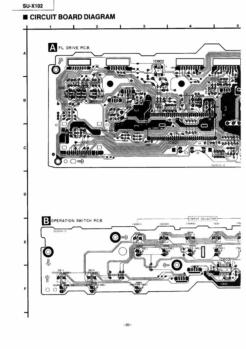 Technics SUX 102 Diagrams