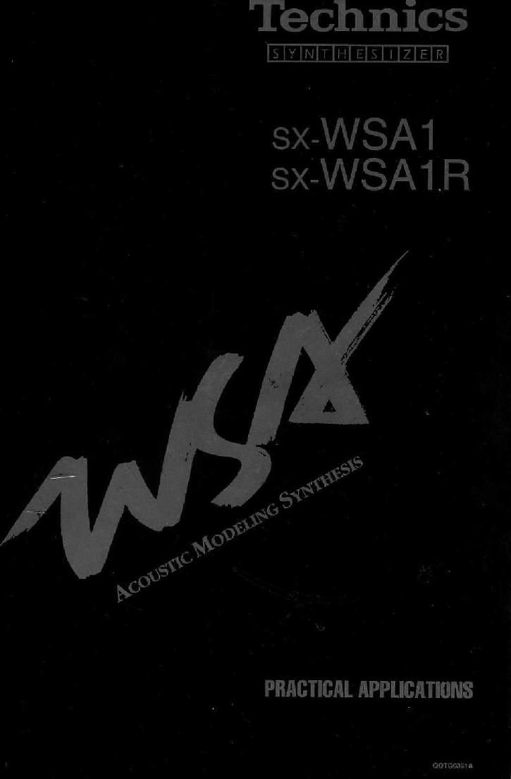Technics SXWSA 1 R Owners Manual