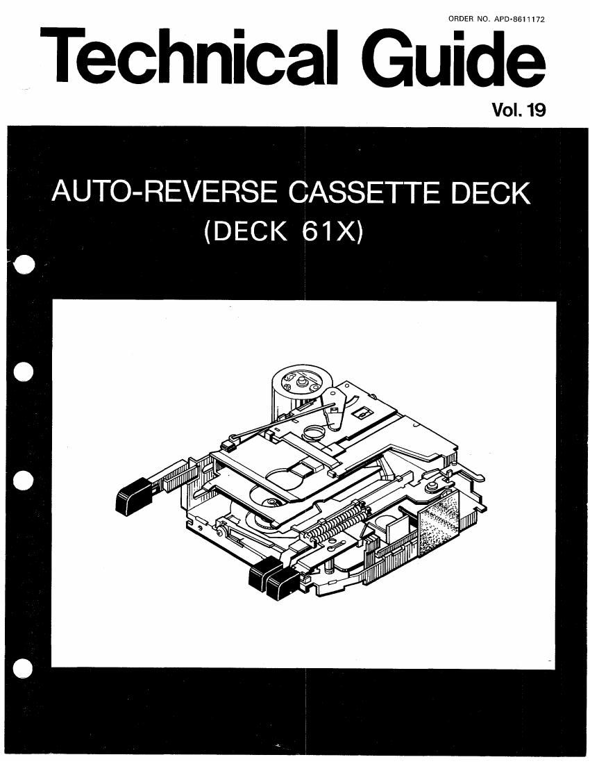 Technics Technical Cassette Deck Guide Vol.19