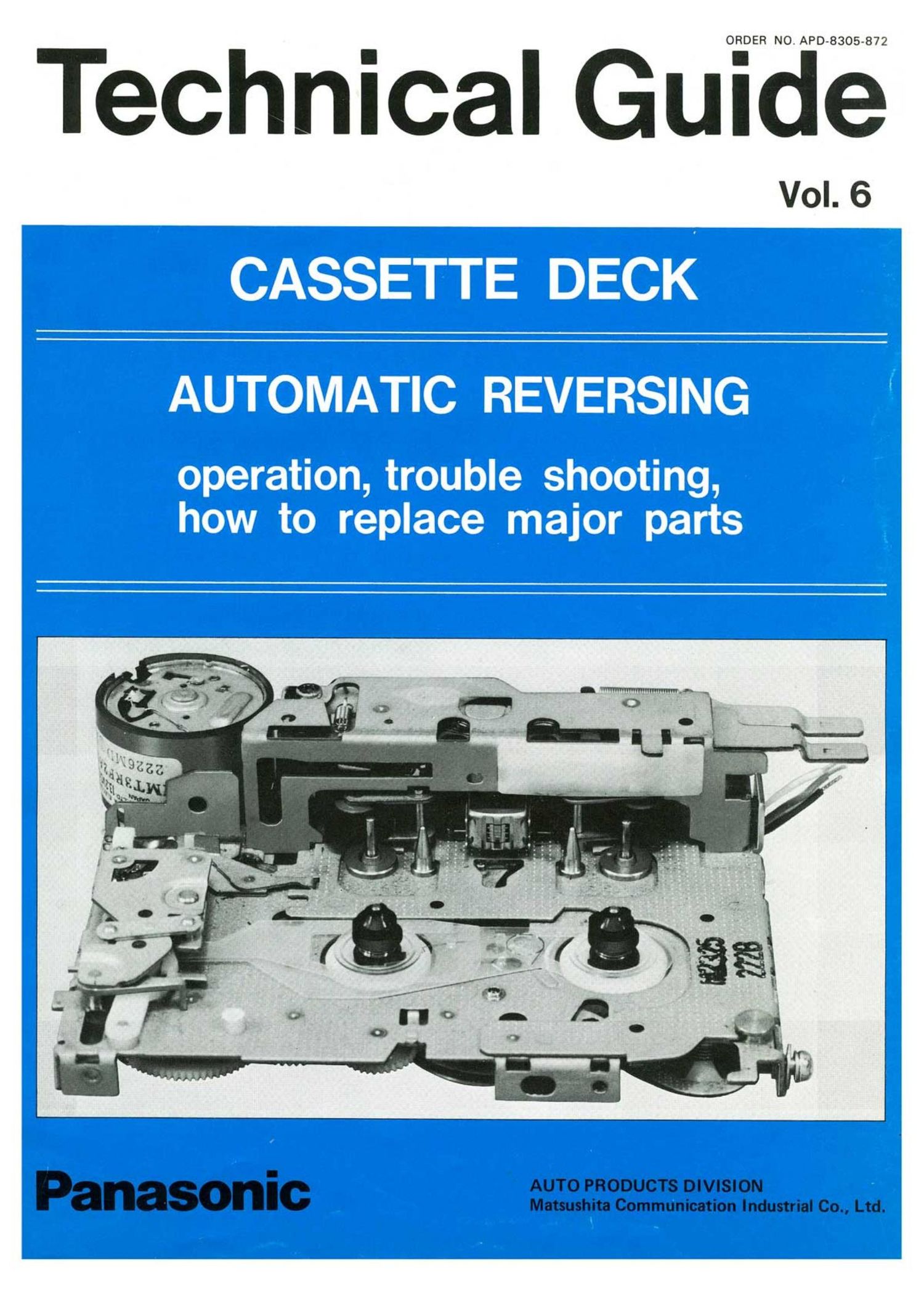 Technics Technical Cassette Deck Guide Vol.6