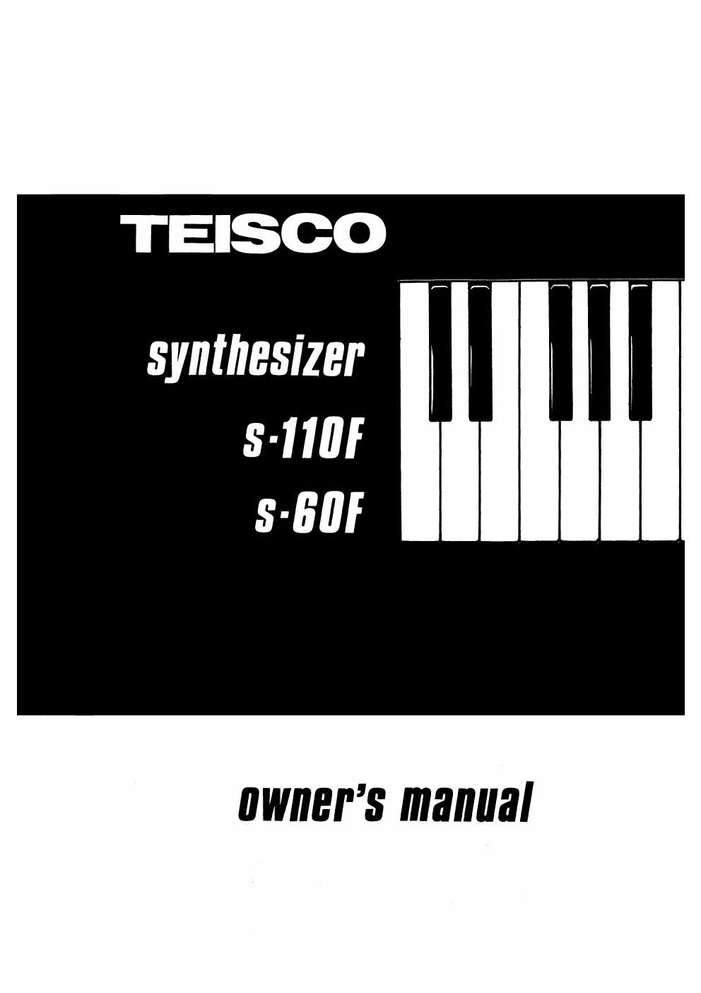 teisco s 110f 60f owner manual