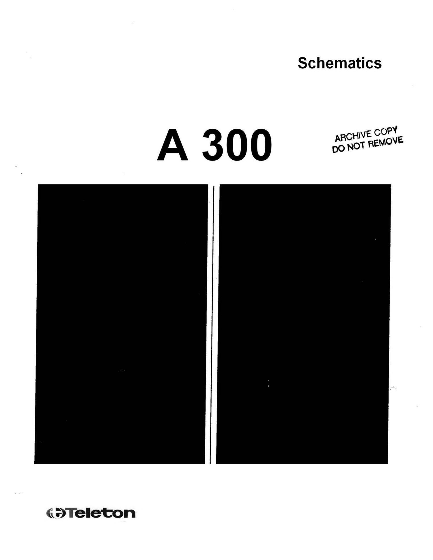 Teleton A300 Schematics