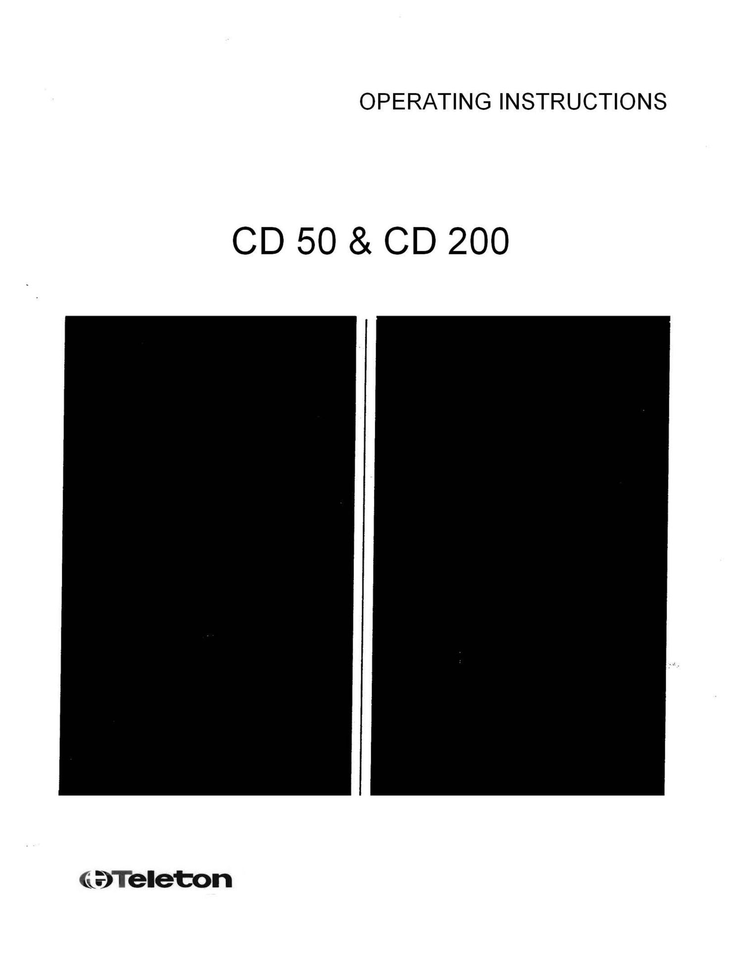 Teleton CD50 CD200 Owners Manual