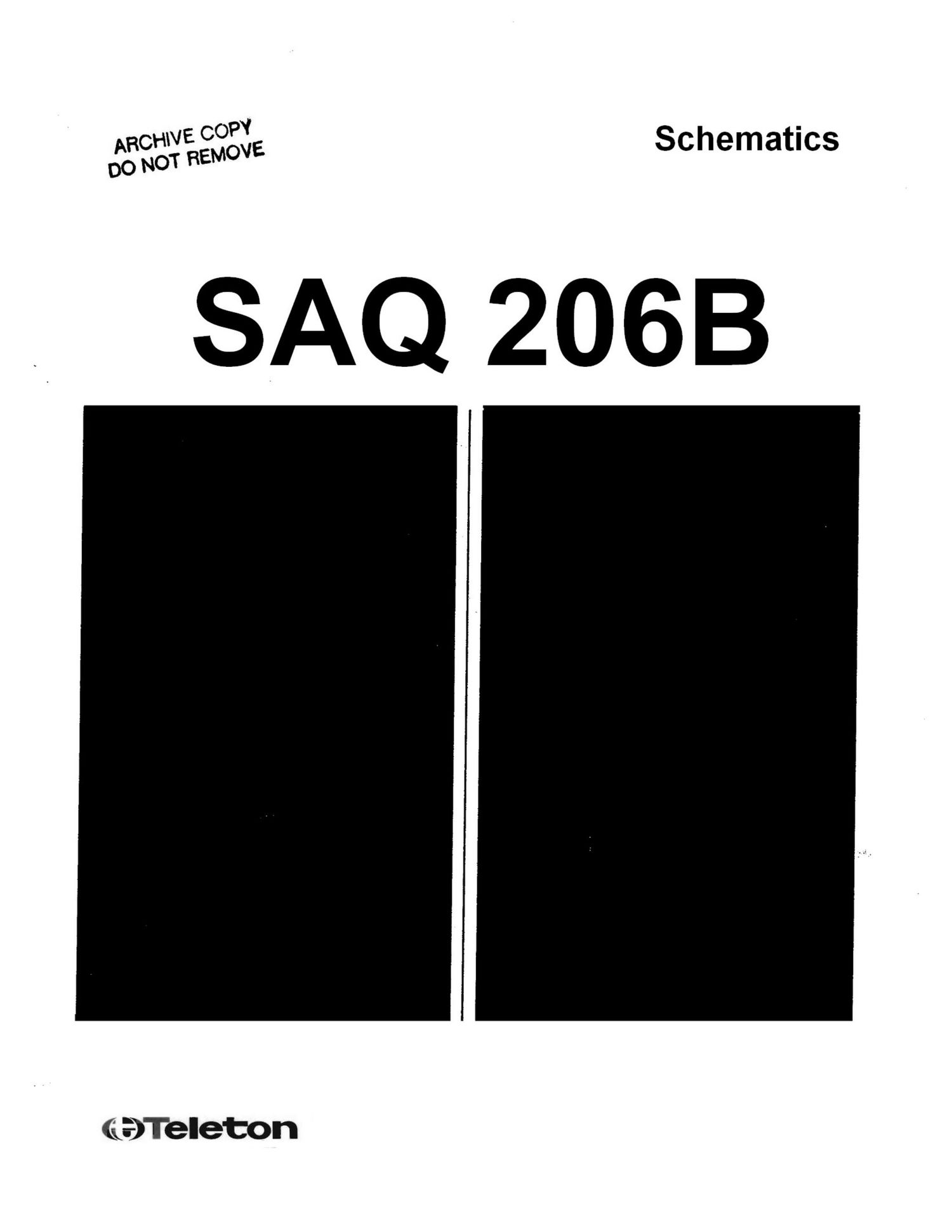 Teleton SAQ 206B Schematics