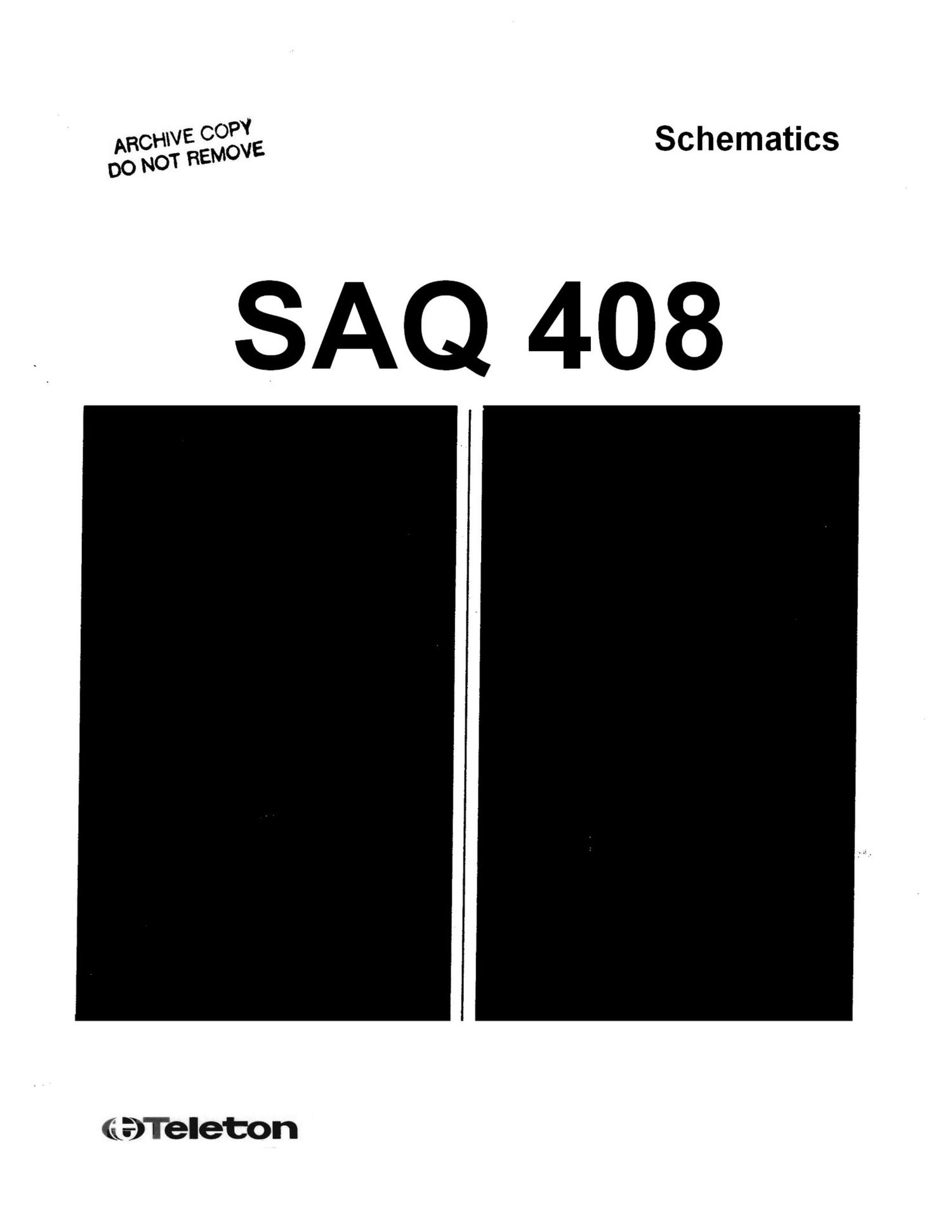Teleton SAQ 408 Schematics