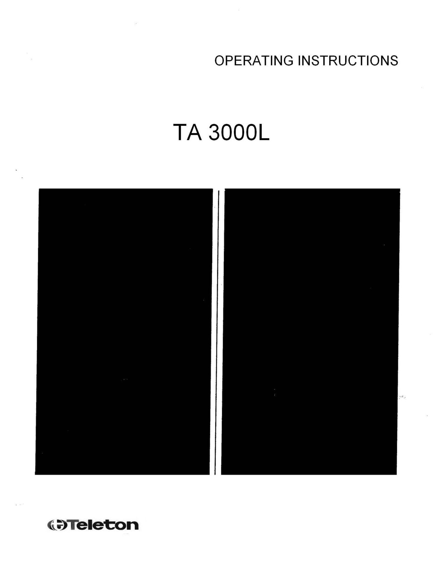 Teleton TA 3000L Owners Manual