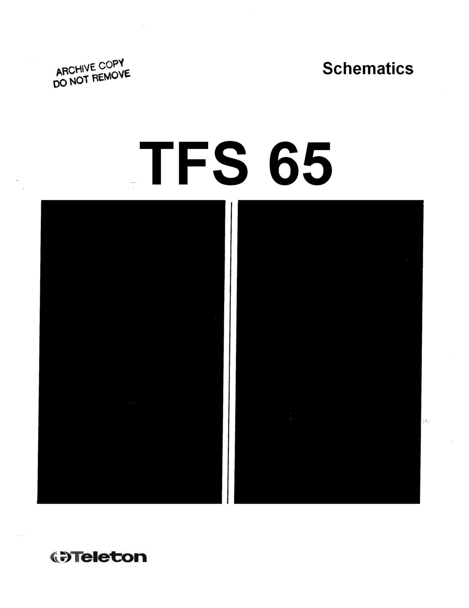 Teleton TFS 65 Schematics