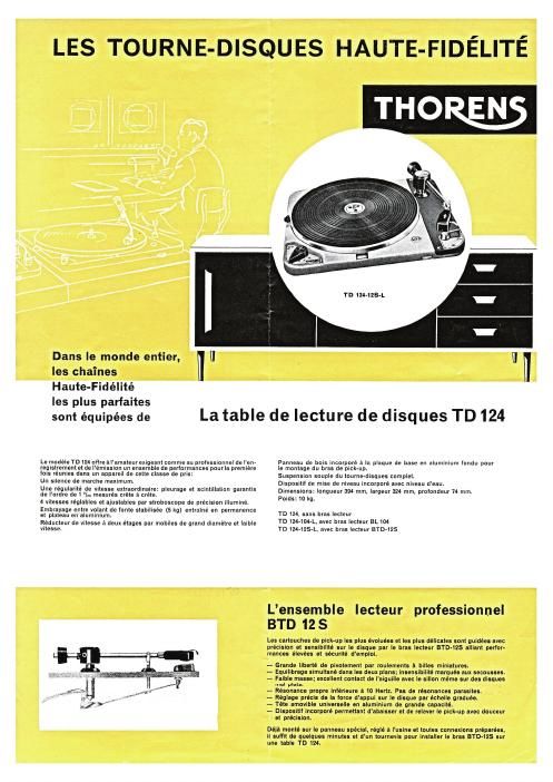 thorens 1964 brochure