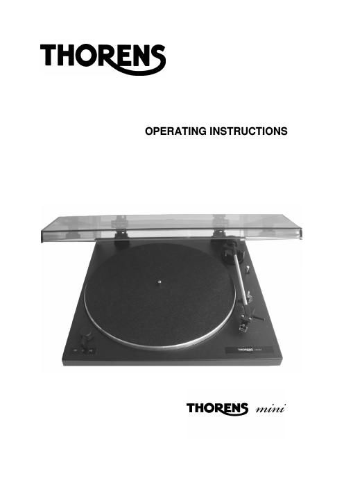 thorens mini owners manual