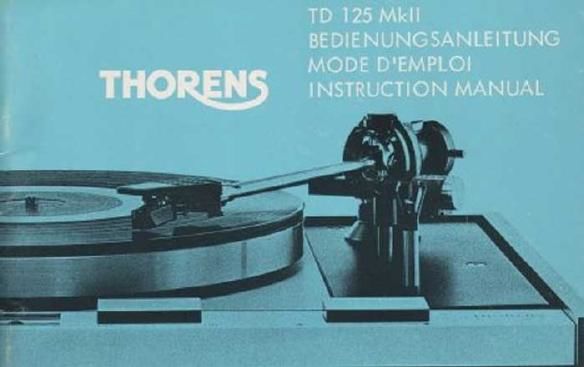 thorens td 125 mk2 owners manual