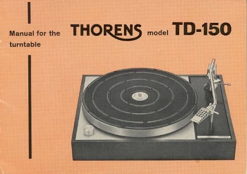 thorens td 150 a b owners manual