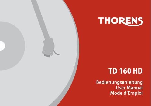 thorens td 160 hd owners manual