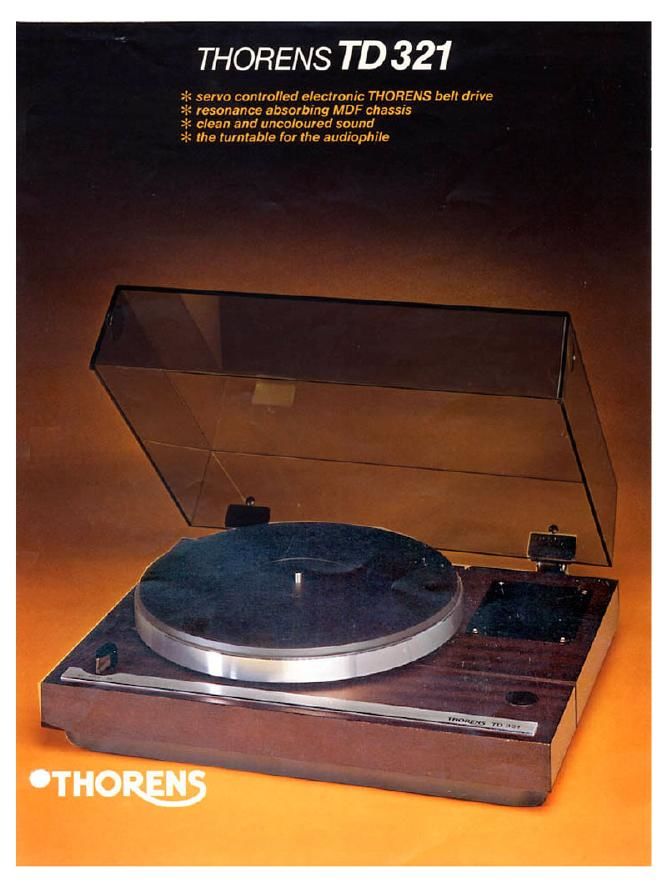 thorens td 321 brochure