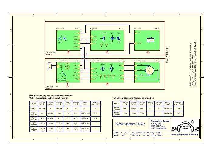 thorens td 3xx schematic