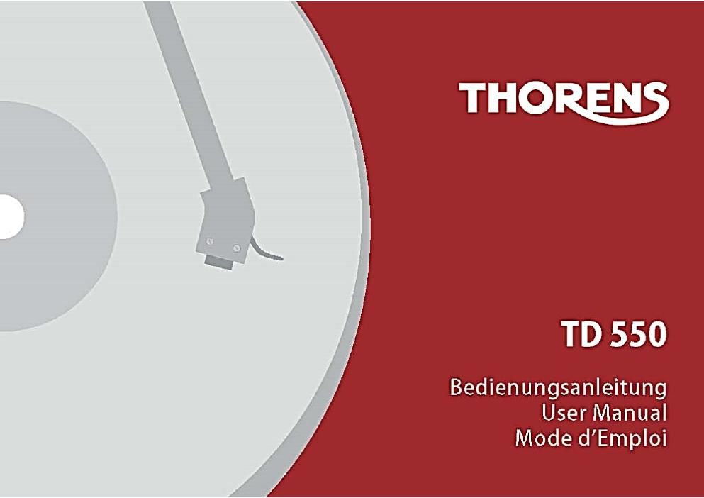 thorens td 550 owners manual