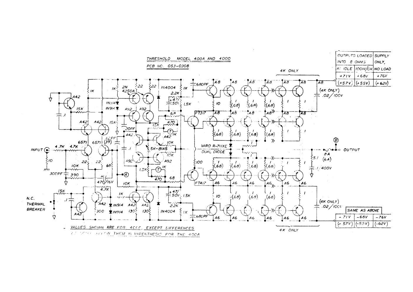 threshold 400a 4000 schematics