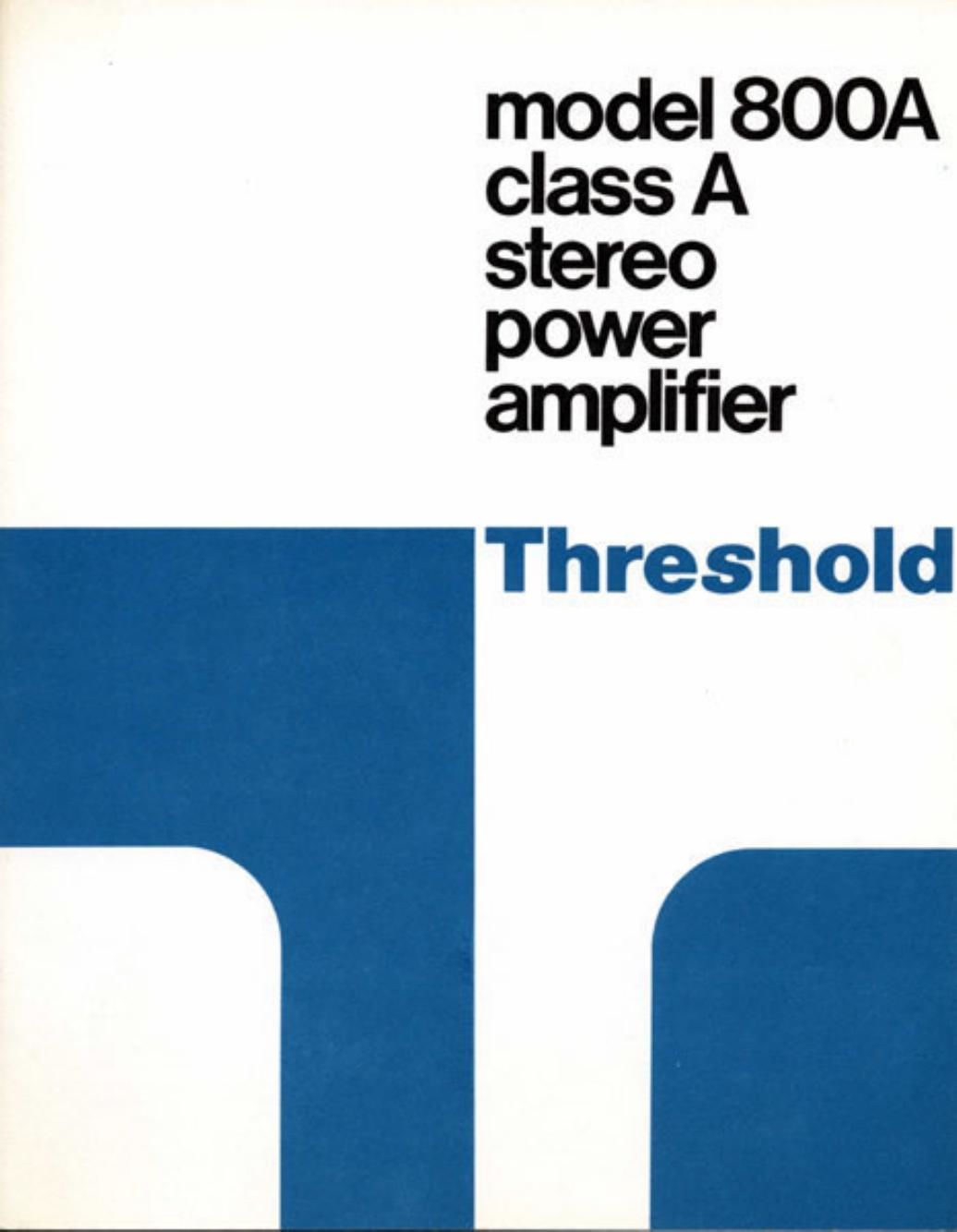 threshold 800 a brochure