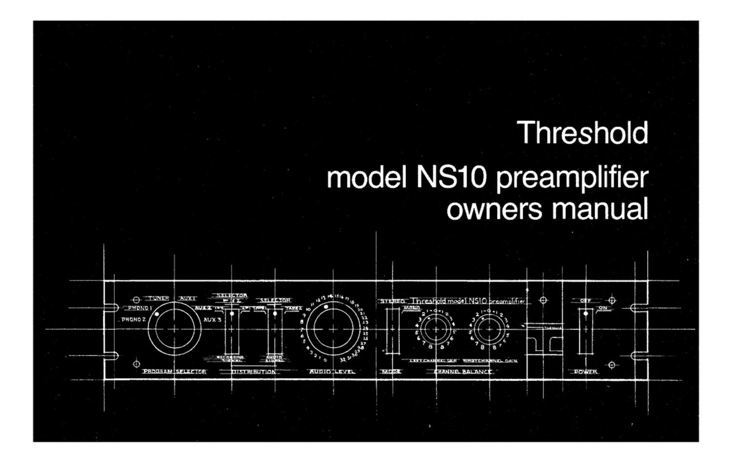 threshold ns 10 owners manual