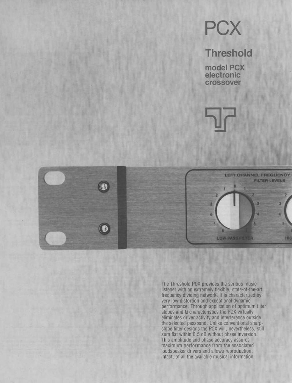 threshold pcx brochure