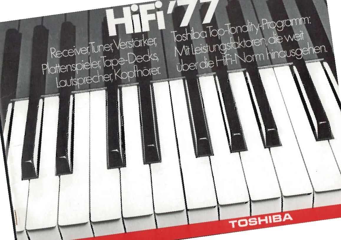 Toshiba A Hifi 77 Catalog