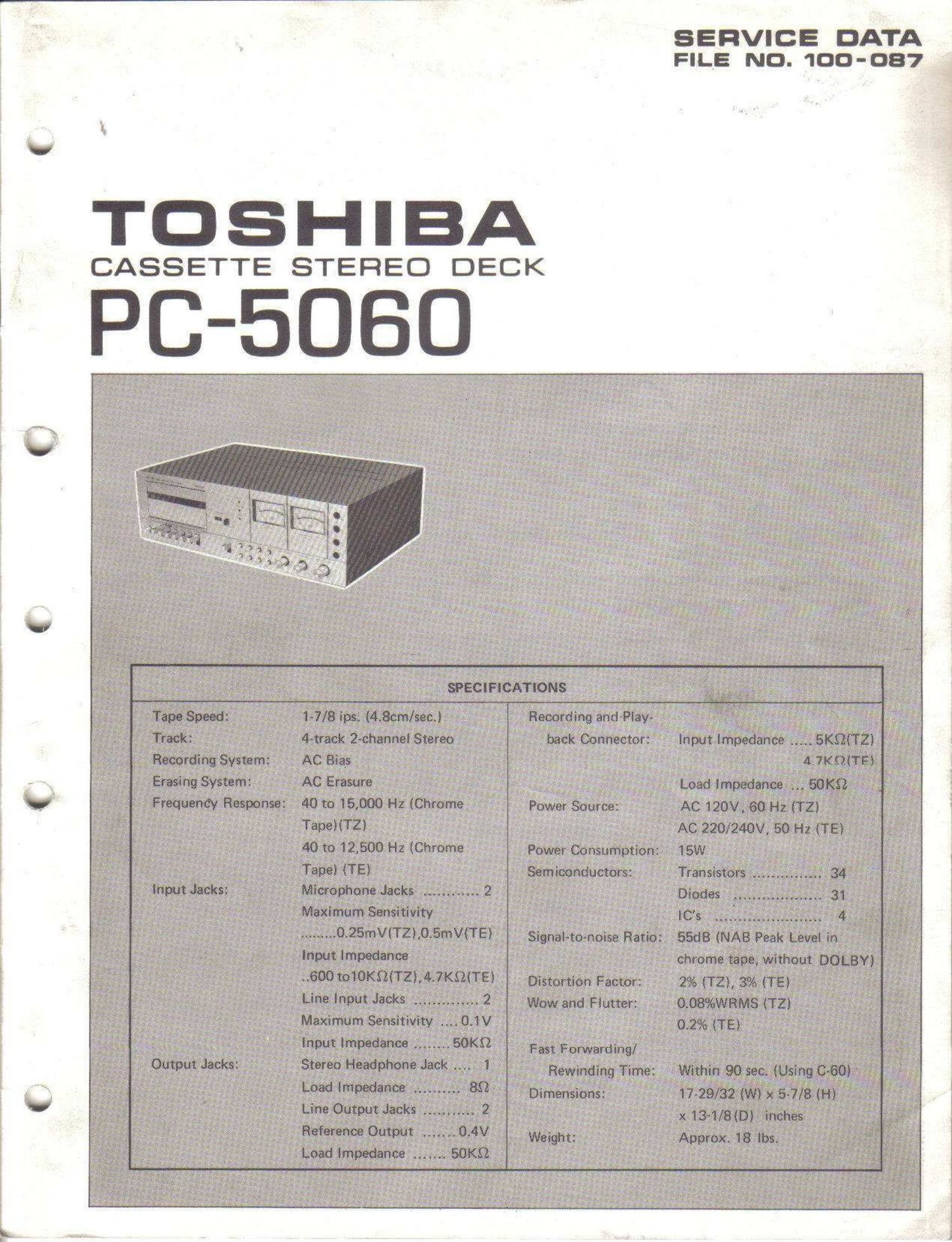 Toshiba PC 5060 Service Manual