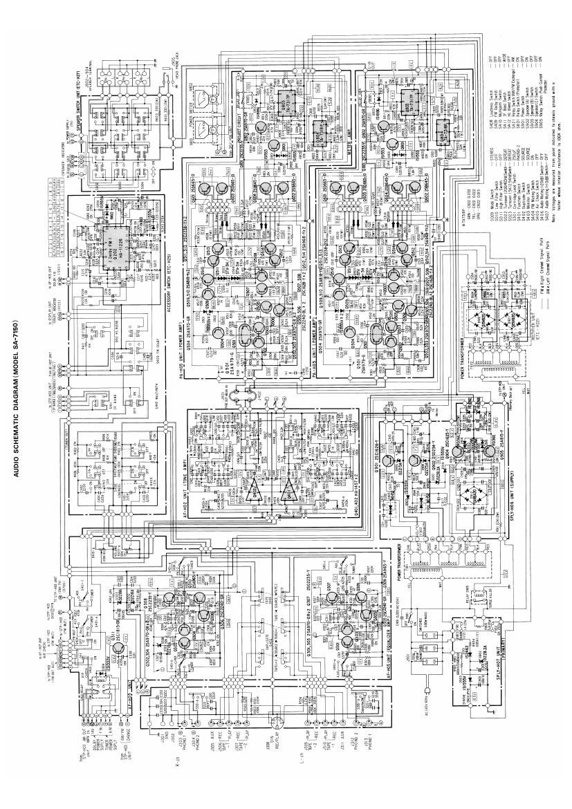 Toshiba SA 7150 Schematic