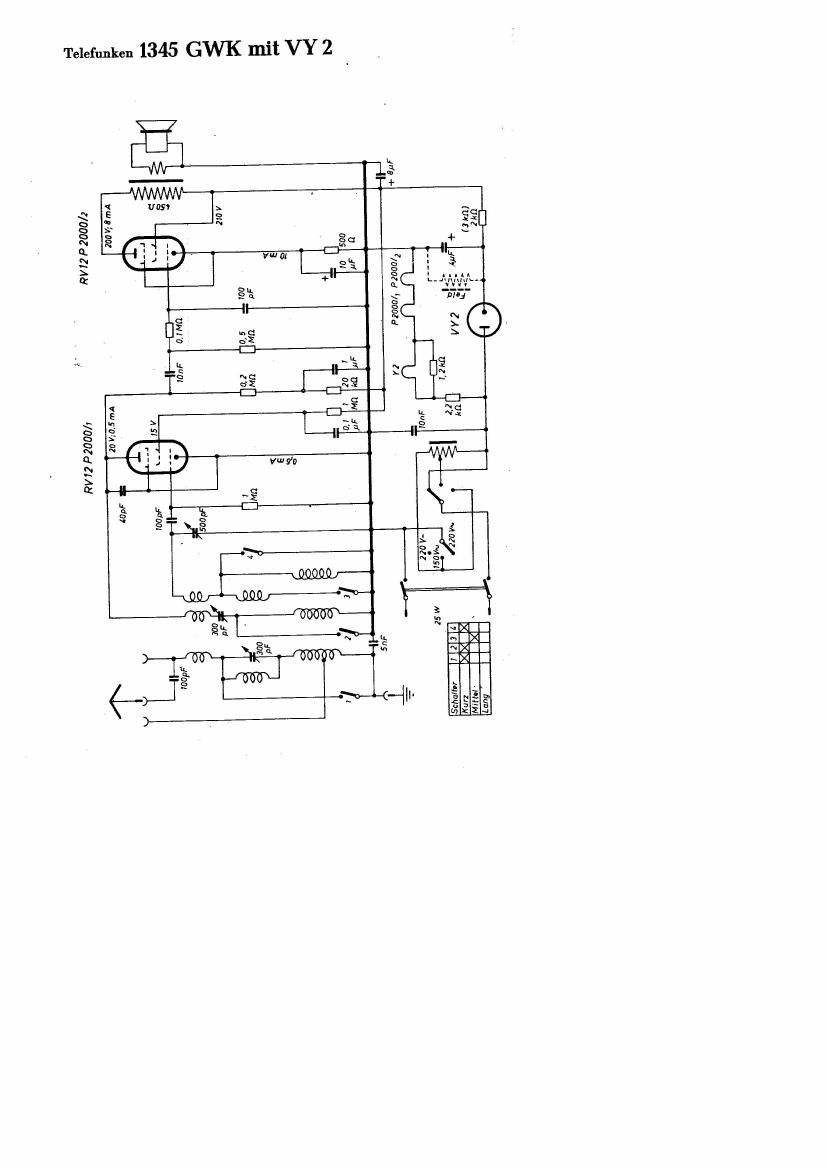 Telefunken 1345 GWK Schematic 2