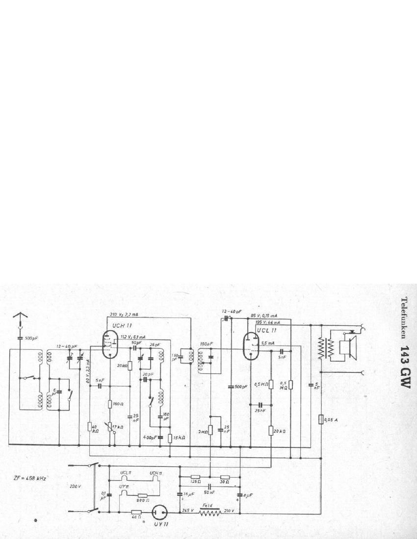 Telefunken 143 GW Schematic