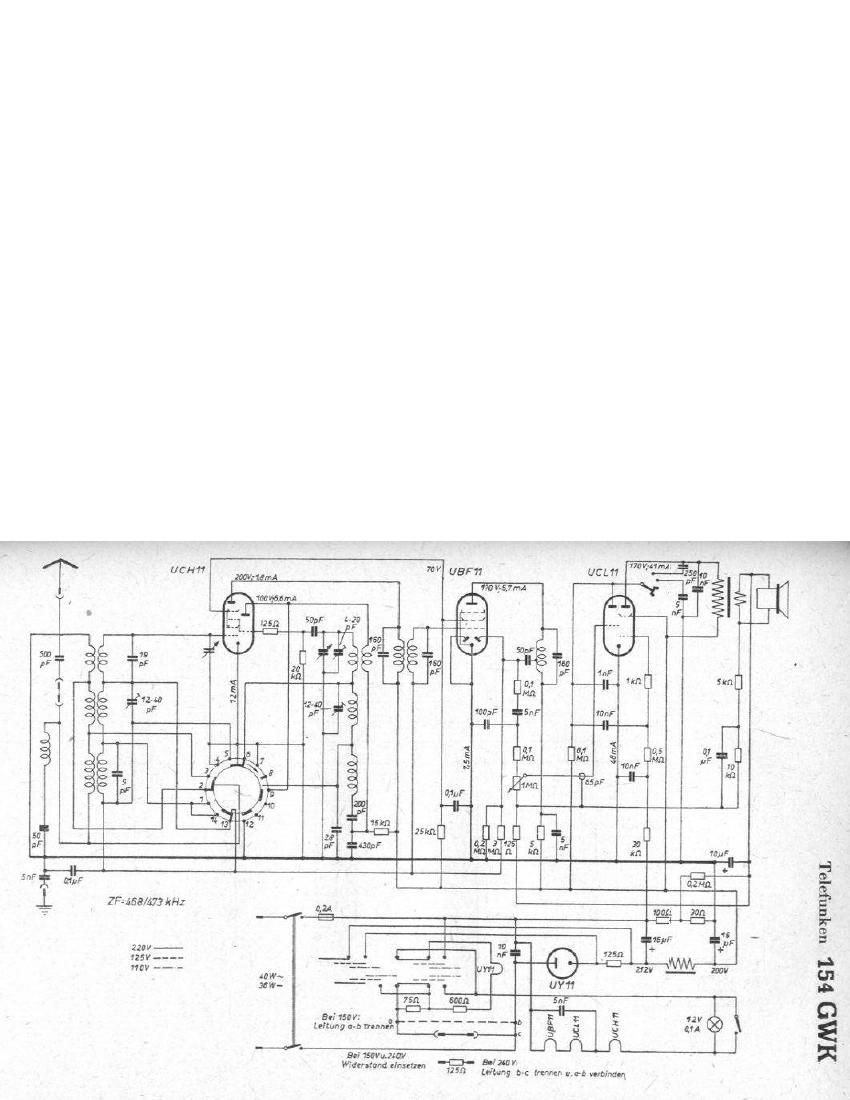 Telefunken 154 GWK Schematic