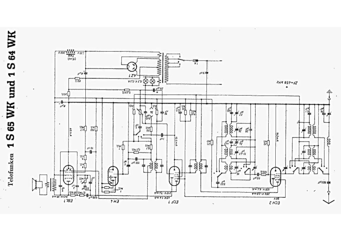 Telefunken 1S 64 WK Schematic