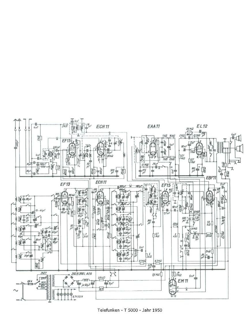 Telefunken 5000 Schematic