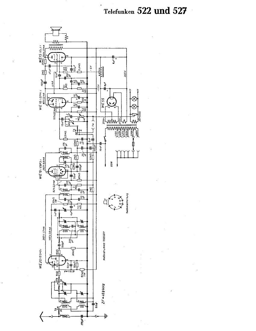 Telefunken 522 Schematic