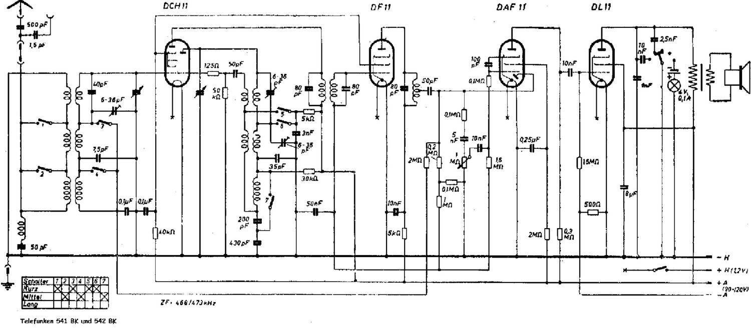 Telefunken 541 Schematic