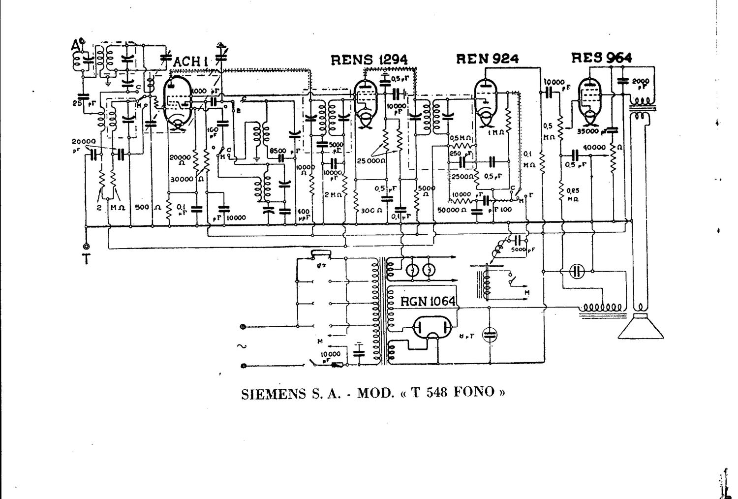 Telefunken 548 Schematic