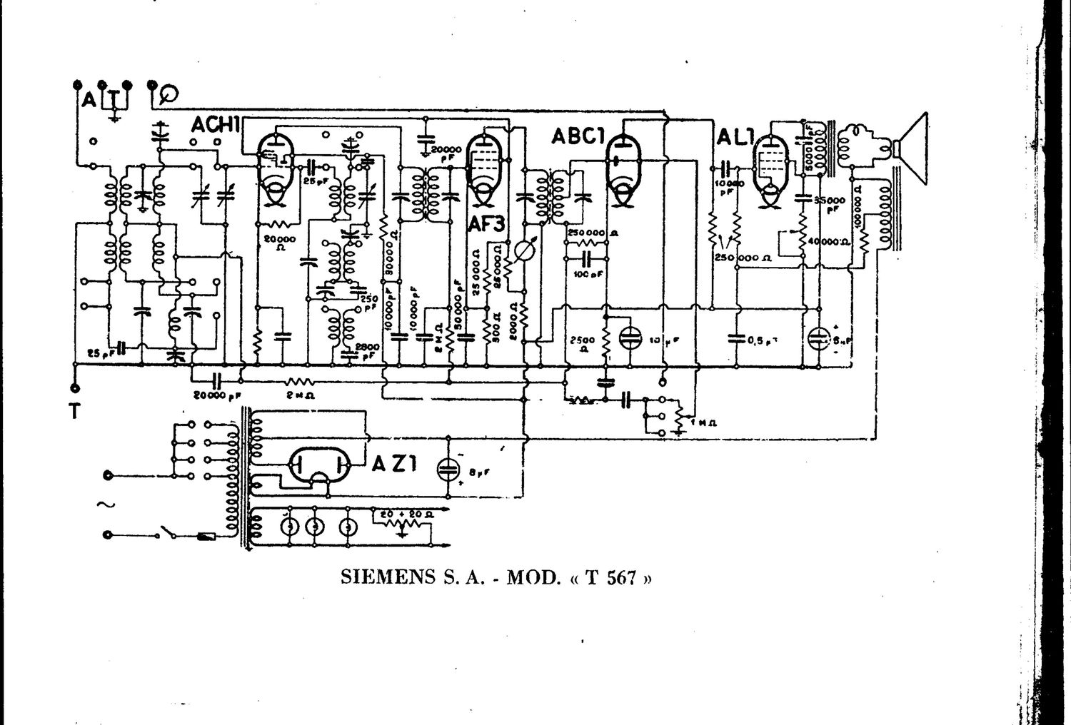 Telefunken 567 Schematic