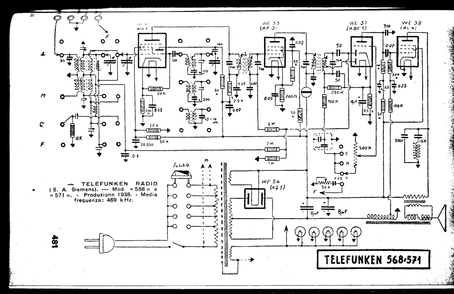 Telefunken 568 Schematic