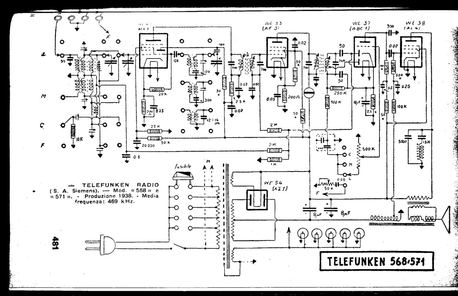 Telefunken 571 Schematic