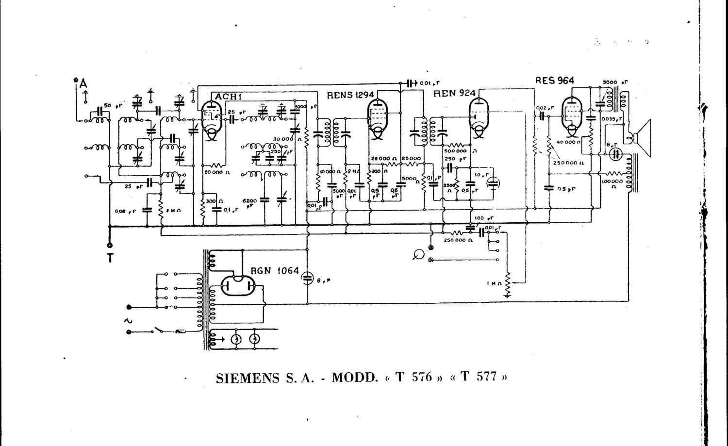 Telefunken 576 Schematic