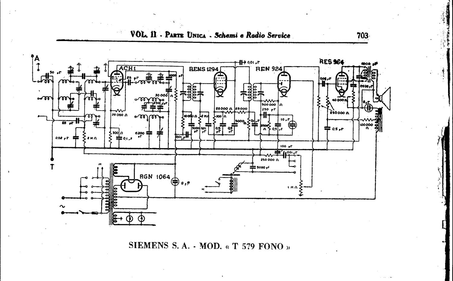 Telefunken 579 Schematic