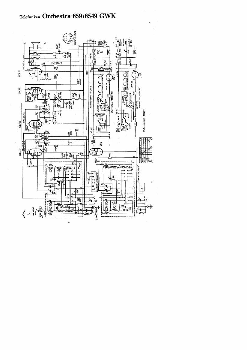 Telefunken 6549 GWK Schematic