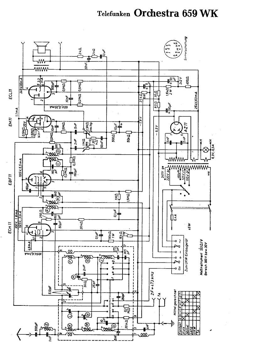 Telefunken 659 WK Schematic