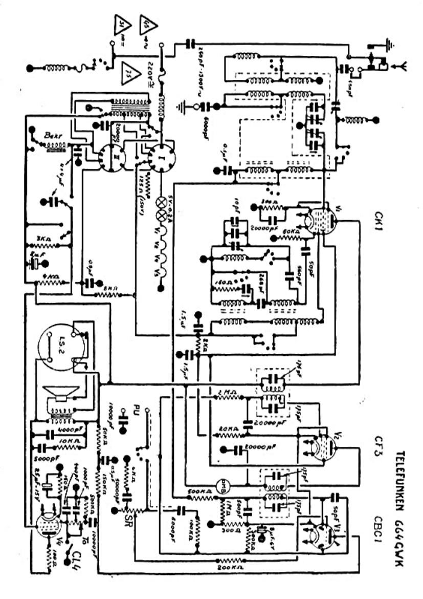 Telefunken 664 GW Schematic