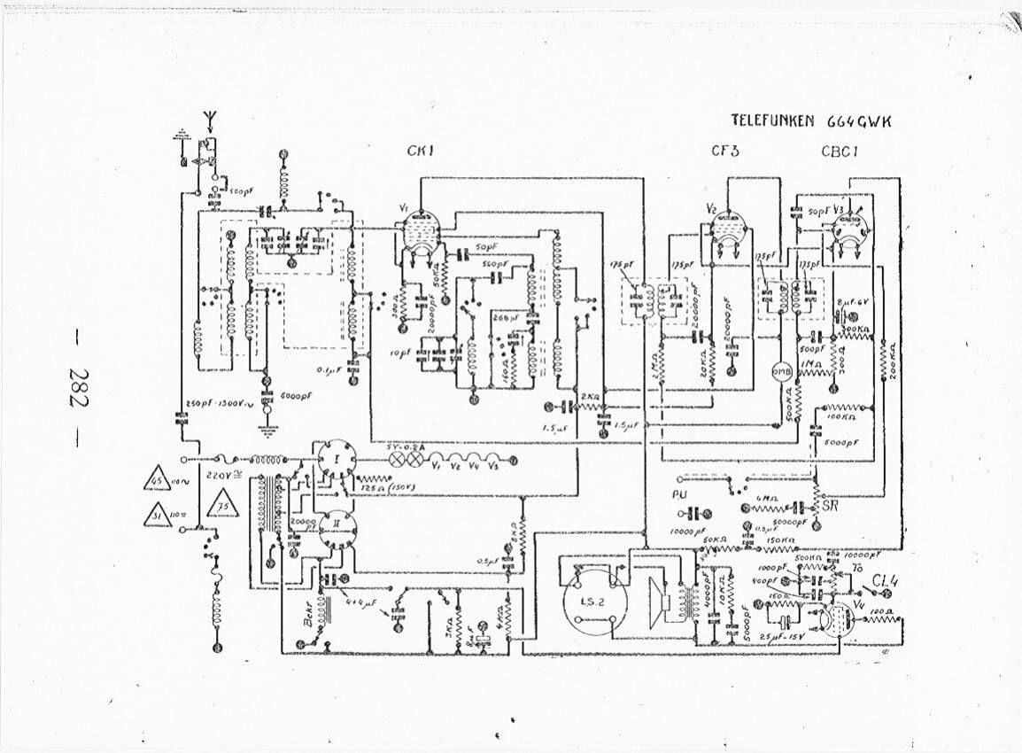 Telefunken 664 GWK Schematic 2